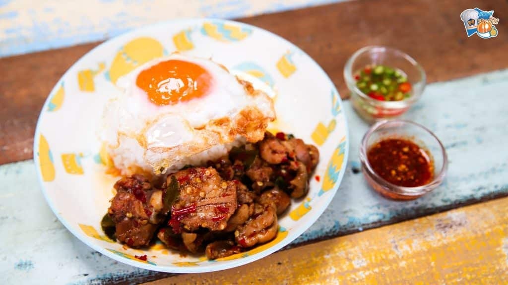 ศรีสวัสดิ์ชวนชิม ร้านไก่นรก ดอนเมือง ข้าวไก่ผัดนรก