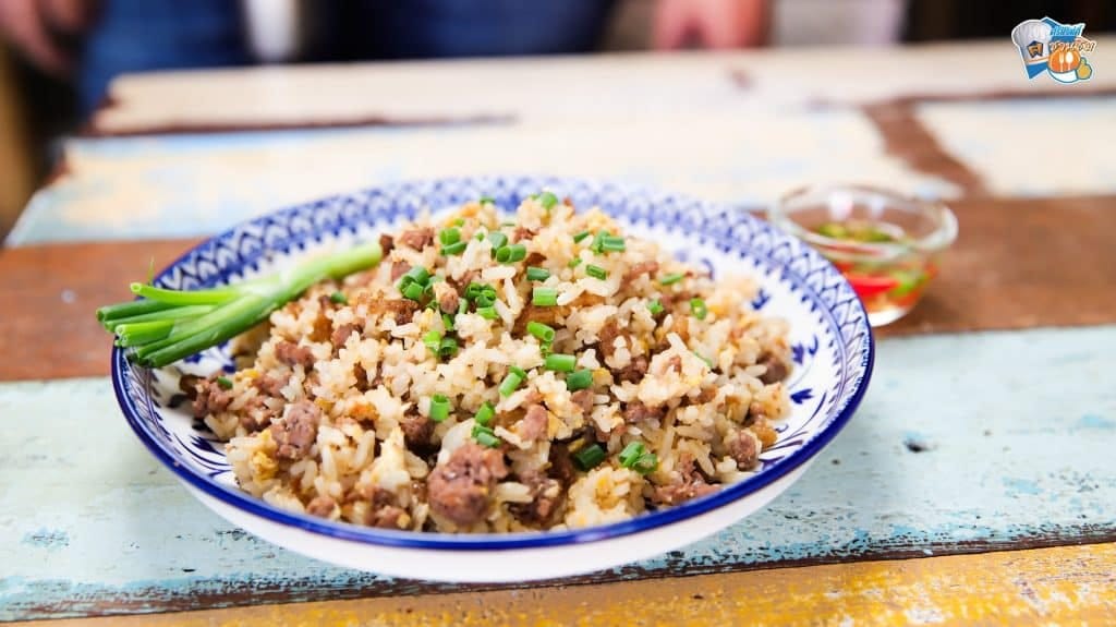ศรีสวัสดิ์ชวนชิม ร้านไก่นรก ดอนเมือง ข้าวผัดมันเนื้อ<br>