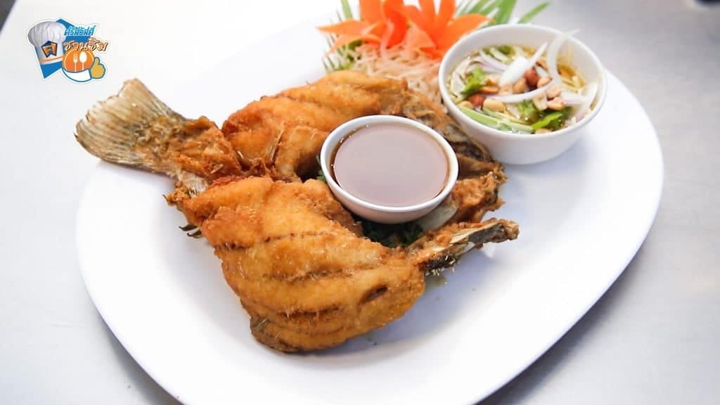 ศรีสวัสดิ์ชวนชิม ร้านหมึกเป็นซาซิมิ ปลากระพงทอดน้ำปลา<br>
